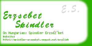 erzsebet spindler business card